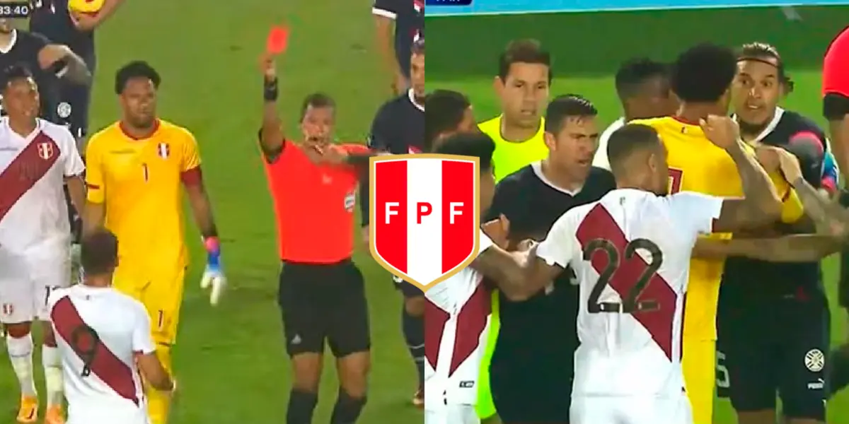 Alexander Succar vio la roja en la Selección Peruana ante Paraguay