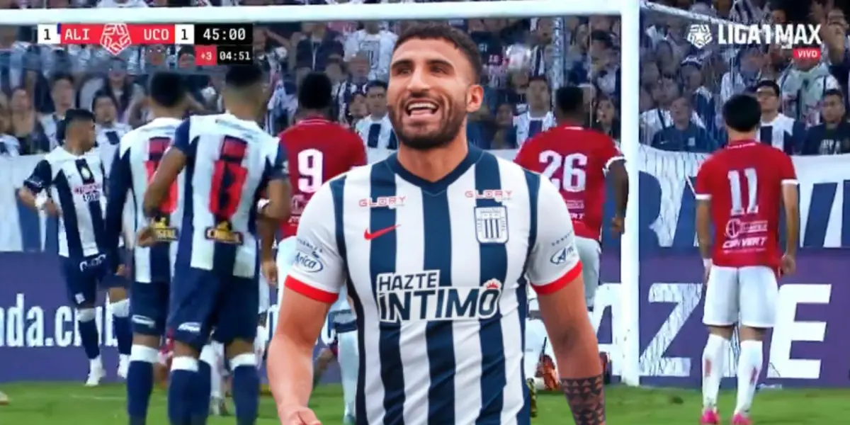 Alianza Lima anota el 1-1 por medio de Josepmir Ballón