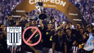 Alianza Lima celebrando el bicampeonato nacional en el año 2022