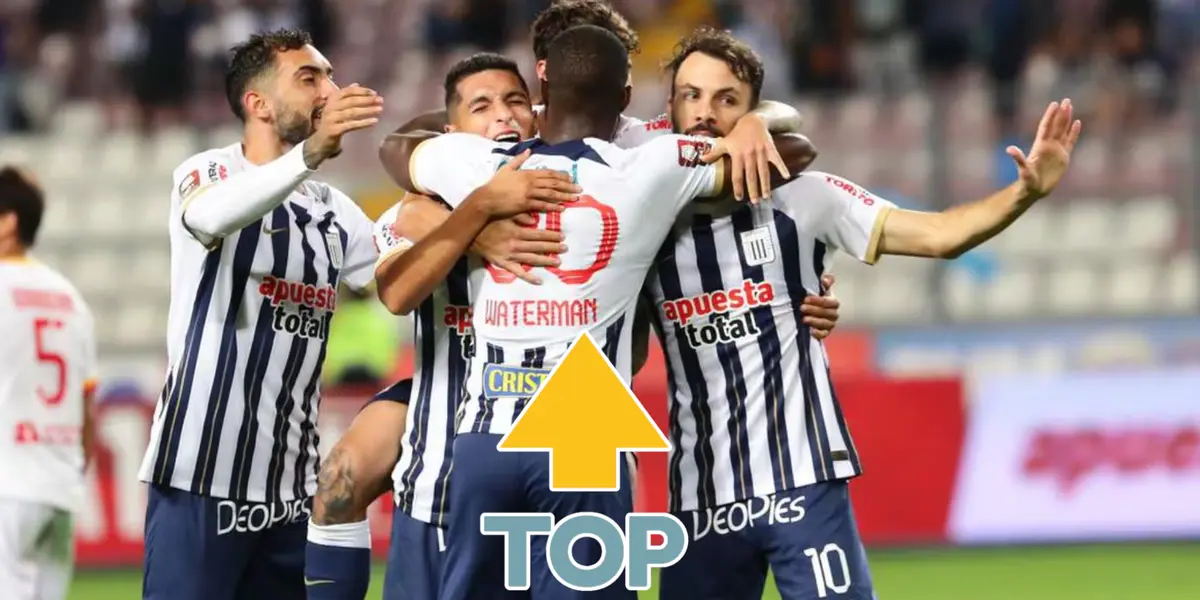 Alianza Lima celebrando gol