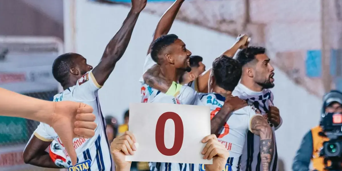 Alianza Lima celebrando un gol 