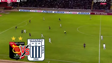 Alianza Lima jugando contra Melgar
