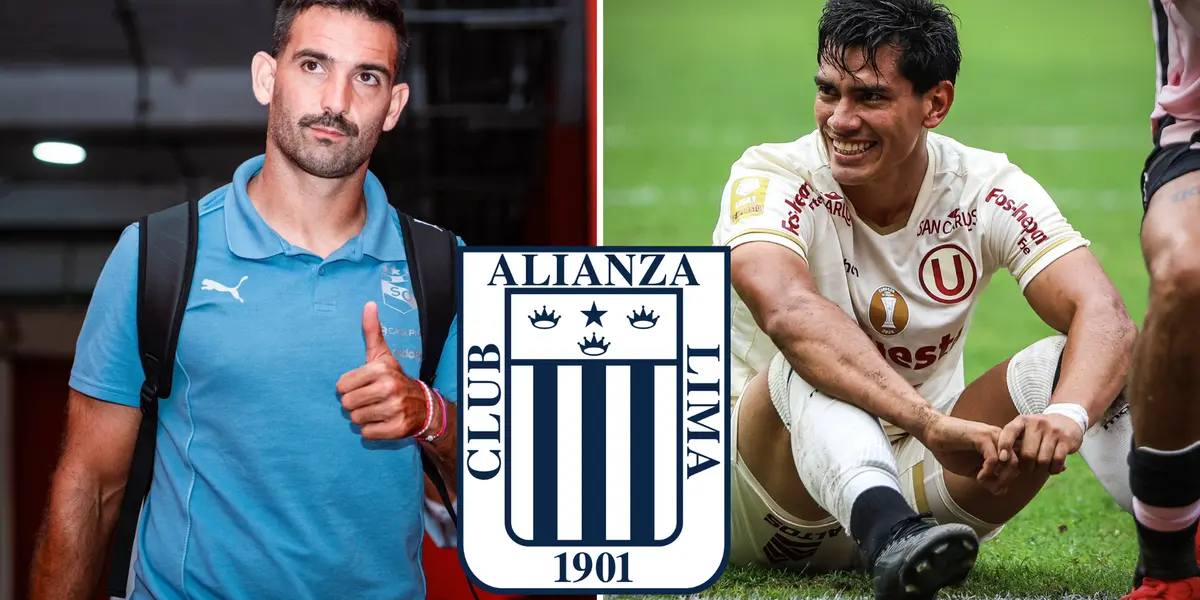 Alianza Lima, Martín Cauteruccio y José Rivera (Foto: Sporting Cristal y Universitario).