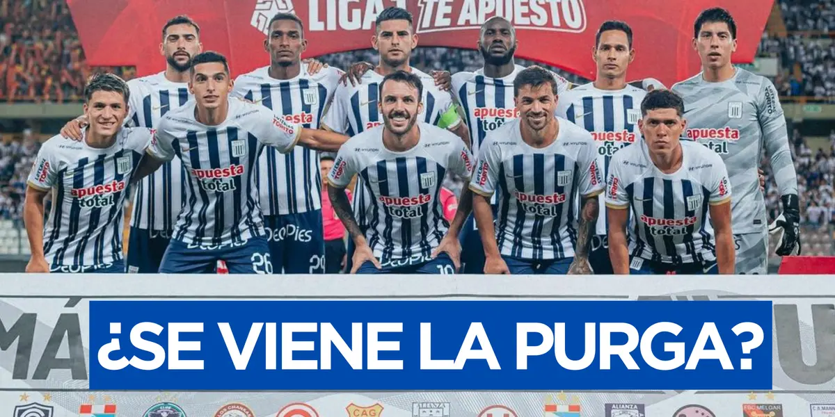 Alianza Lima posando para la foto antes de un partido