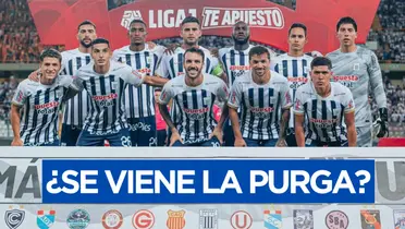 Alianza Lima posando para la foto antes de un partido