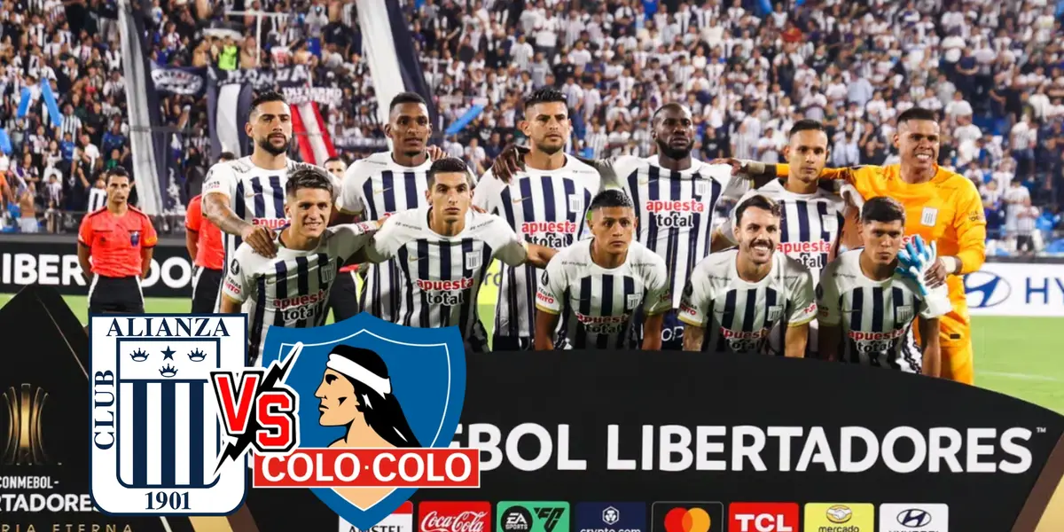 Alianza Lima tomándose la foto antes del partido contra Fluminense