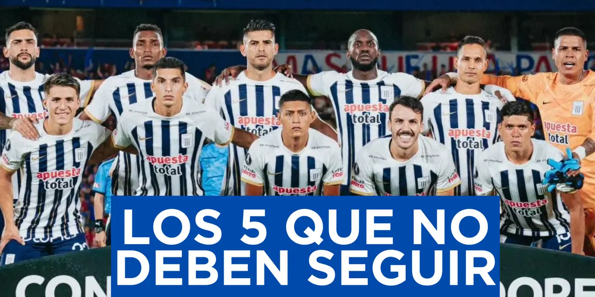Alianza Lima tomándose la foto previo a su juego con Cerro Porteño