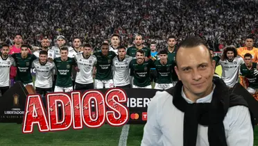 Alianza Lima y Colo Colo en la foto previo al juego por Copa Libertadores, Restrepo sonriendo