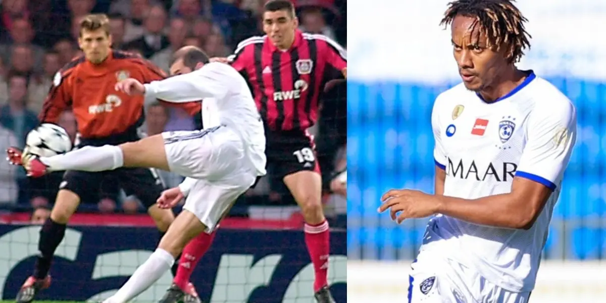 André Carillo debutó en su nuevo club en Arabia Saudita y se mandó esta pintura de gol a lo Zinedine Zidane.