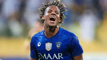 André Carrillo con la camiseta del Al Hilal de Arabia Saudita. (Foto: Andina)