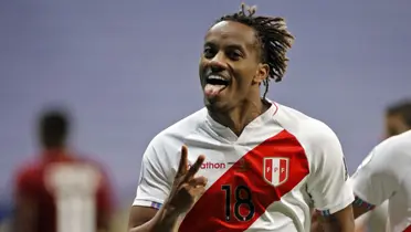 André Carrillo jugando para la Selección de Perú. FOTO: Infobae