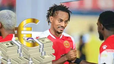 André Carrillo vistiendo la camiseta del Al-Qadisiyah de Arabia Saudita