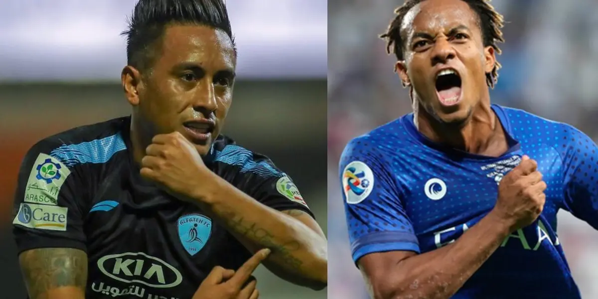 André Carrillo y Christian Cueva se veían las caras en la Liga Profesional Saudí y la Culebra vacunó primero.