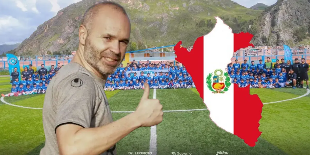 Andrés Iniesta llegó al Perú y los detalles de su proyecto de menores en el país