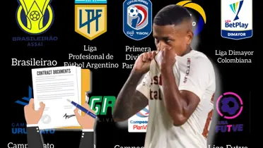 Andy Polo besando el escudo de Universitario de Deportes