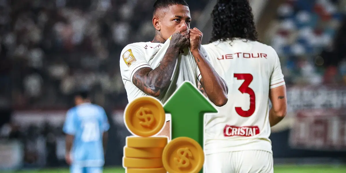 Andy Polo celebrando gol (Foto: Universitario de Deportes)