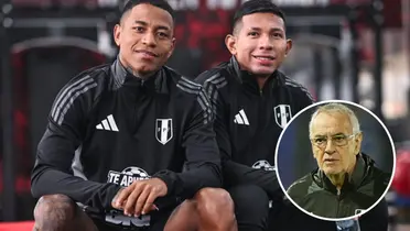 Andy Polo - Edison Flores - Jorge Fossati (Foto: Selección Peruana)