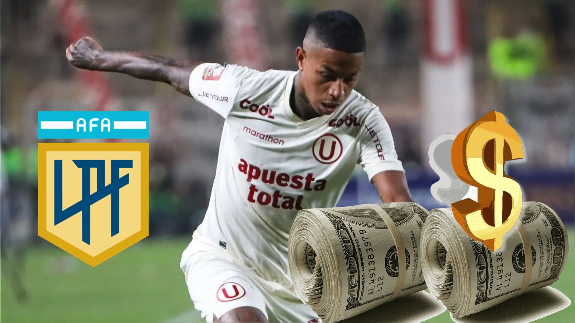 Andy Polo vistiendo la camiseta de Universitario de Deportes