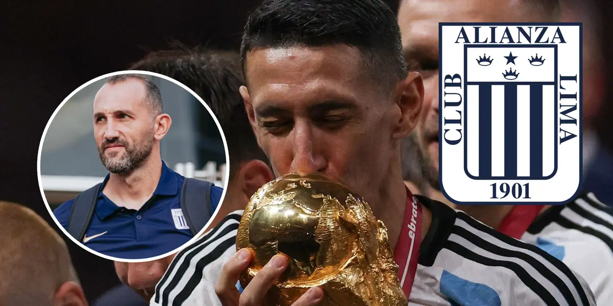 Ángel Di María y Hernán Barcos (Foto: Alianza Lima y FIFA)