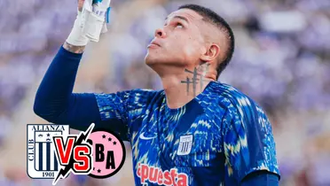 Ángelo Campos mirando al cielo