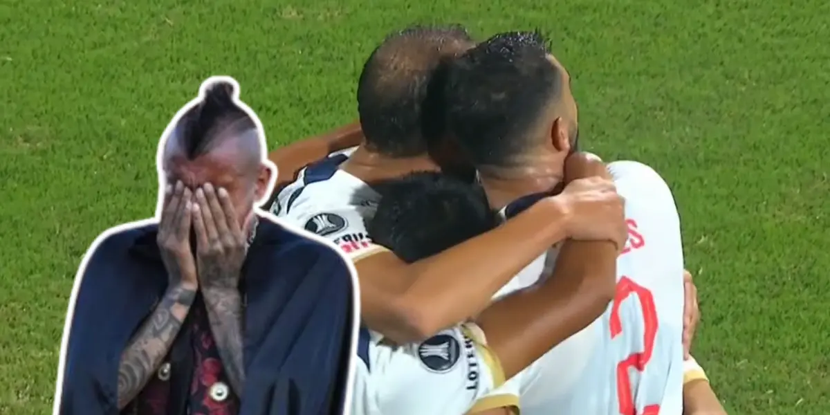 Arturo Vidal llorando y Alianza Lima festejando (Foto: Captura)