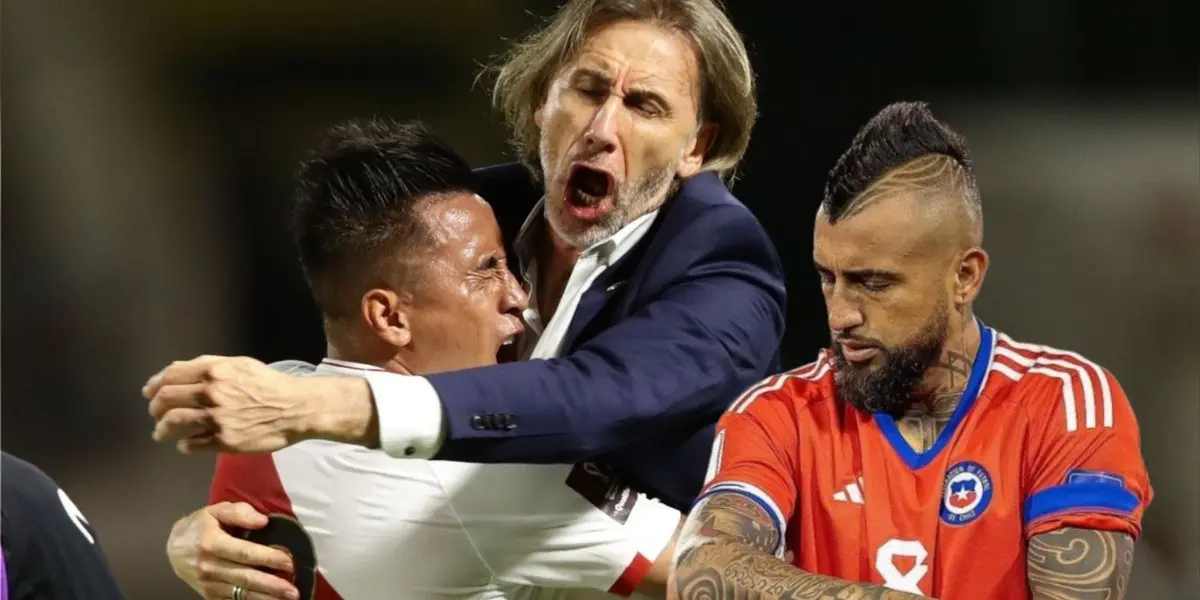 Arturo Vidal - Ricardo Gareca - Christian Cueva (Foto: La Bicolor)