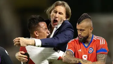 Arturo Vidal - Ricardo Gareca - Christian Cueva (Foto: La Bicolor)