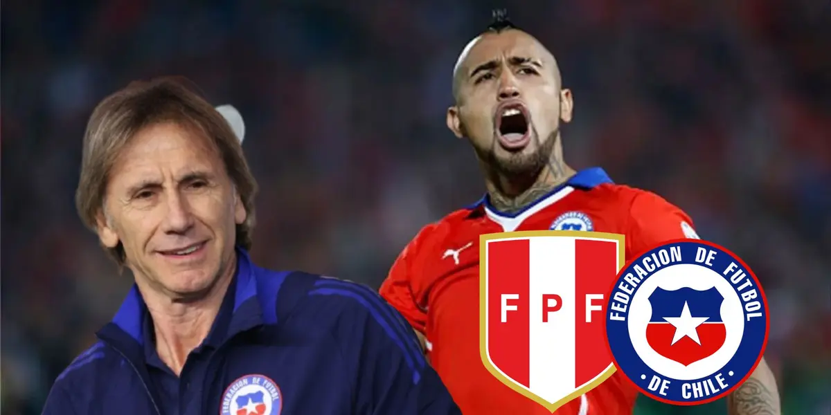 Arturo Vidal - Ricardo Gareca (Foto: La Roja)