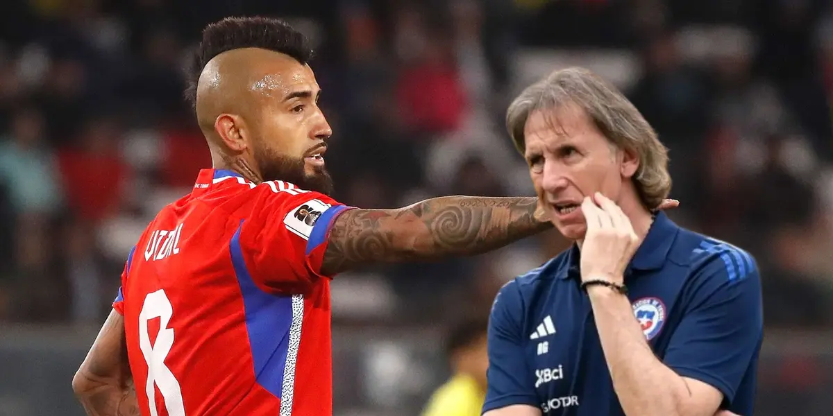Arturo Vidal - Ricardo Gareca (Foto: La Roja)