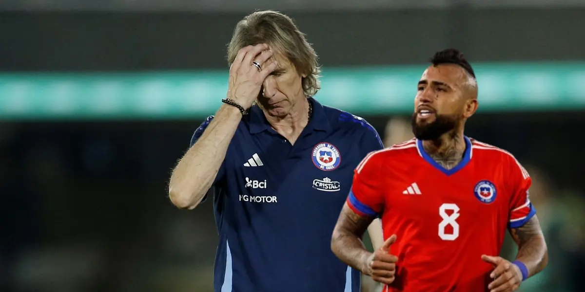 Arturo Vidal - Ricardo Gareca (Foto: X de La Roja)