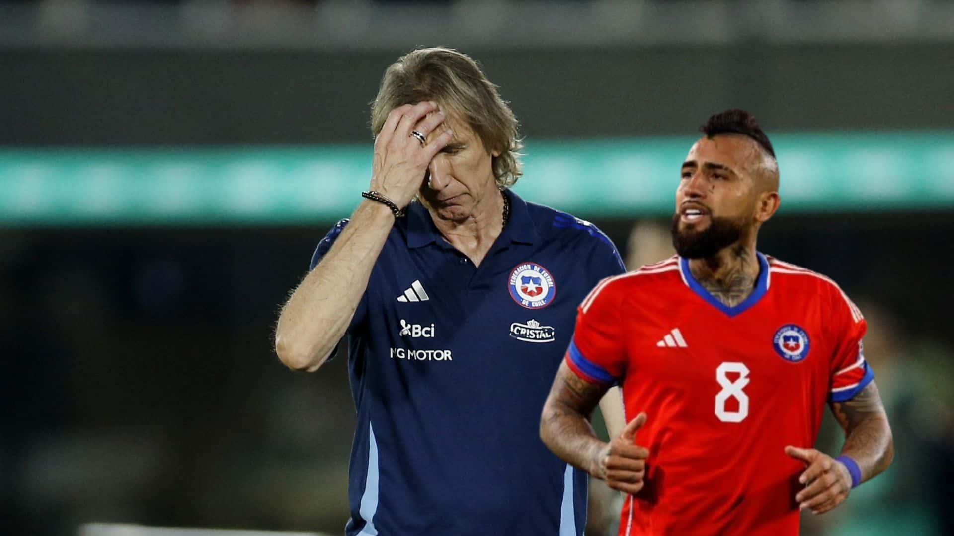Arturo Vidal - Ricardo Gareca (Foto: X de La Roja)