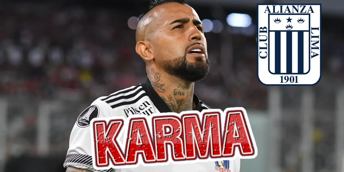 Arturo Vidal saliendo a la cancha con camiseta de Colo Colo