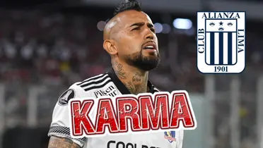 Arturo Vidal saliendo a la cancha con camiseta de Colo Colo