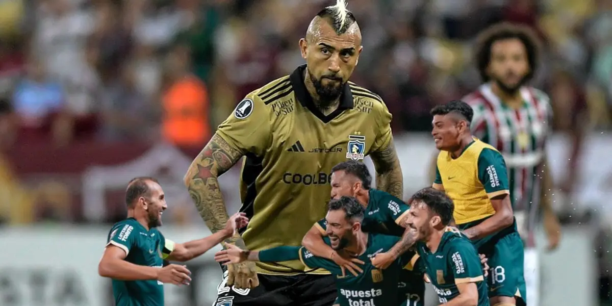 Arturo Vidal y Alianza Lima celebrando gol