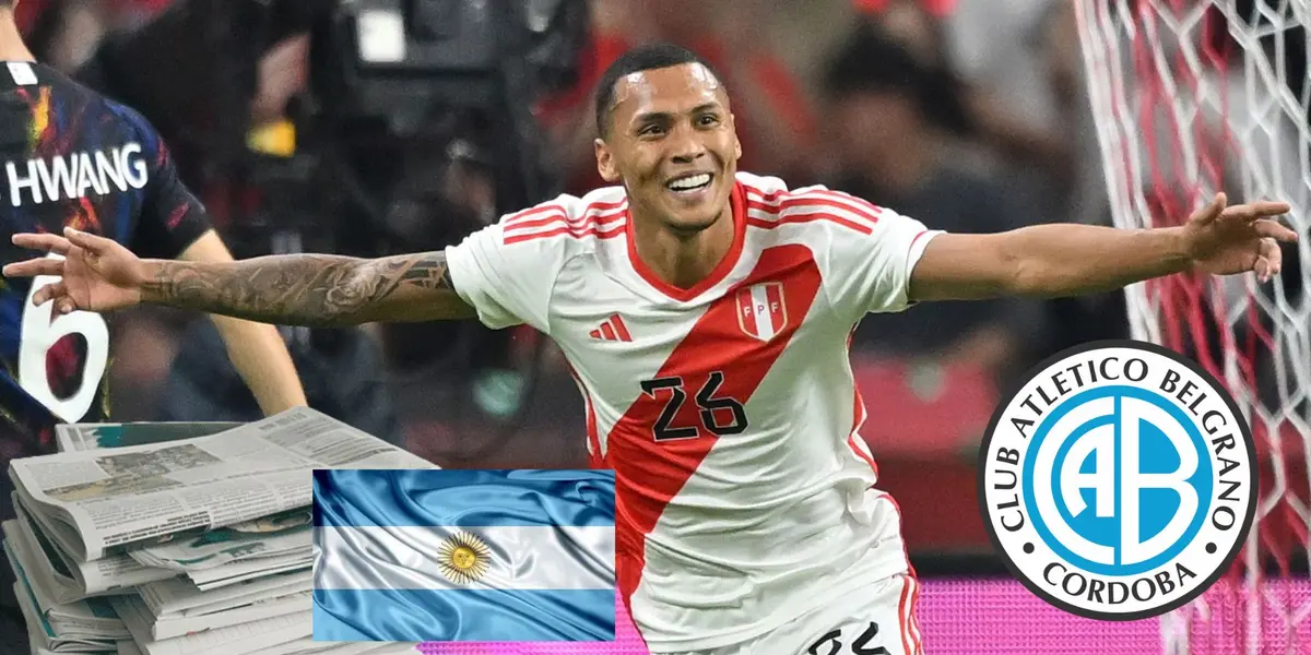 Así informa la prensa argentina el inminente arribo de Bryan Reyna a Belgrano
