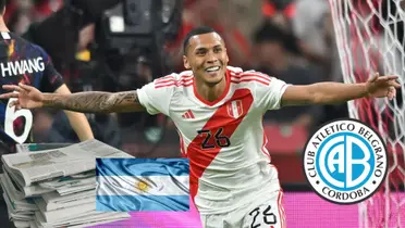 Así informa la prensa argentina el inminente arribo de Bryan Reyna a Belgrano