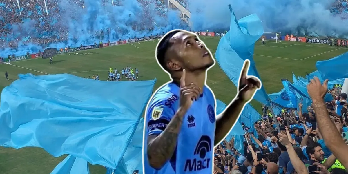 Bryan Reyna llegó a marcar su primer gol con Belgrano
