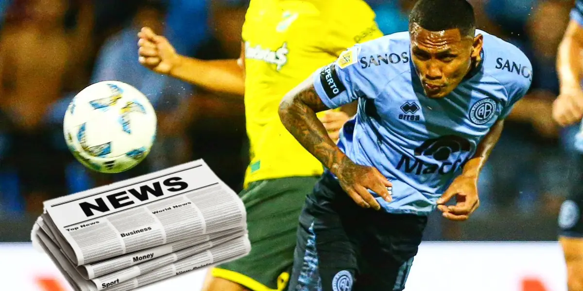 Bryan Reyna tuvo un gran partido con Belgrano