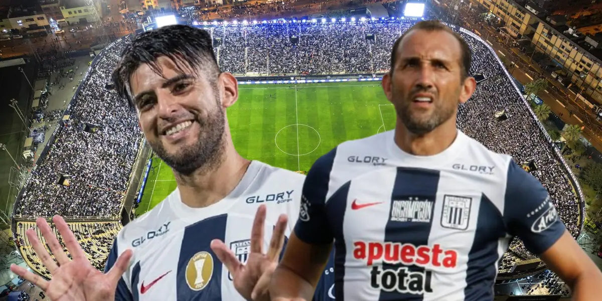 Carlos Zambrano, al lado Hernán Barcos.