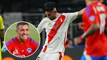 Carlos Zambrano - Alexis Sánchez (Foto: FPF)