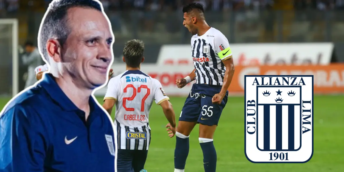 Carlos Zambrano celebra mientras Alejandro Restrepo sonríe