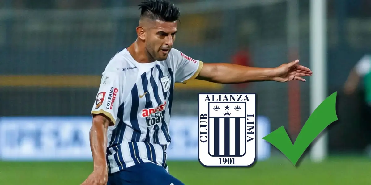 Carlos Zambrano vistiendo la camiseta de Alianza Lima en este 2024