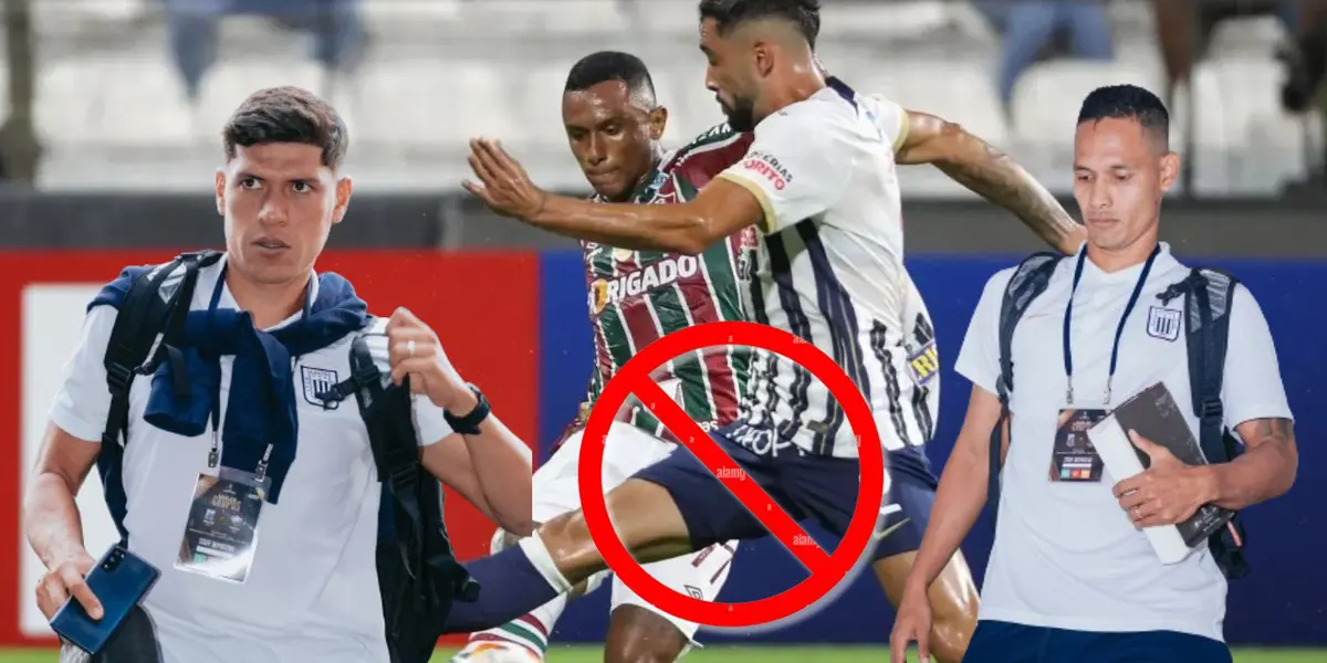 Castillo y Garcés llegaron al duelo de ayer entre Alianza Lima vs Fluminense en Matute