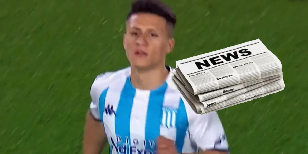 Catriel Cabello jugó un tiempo en la derrota de la ‘Academia’ ante River Plate