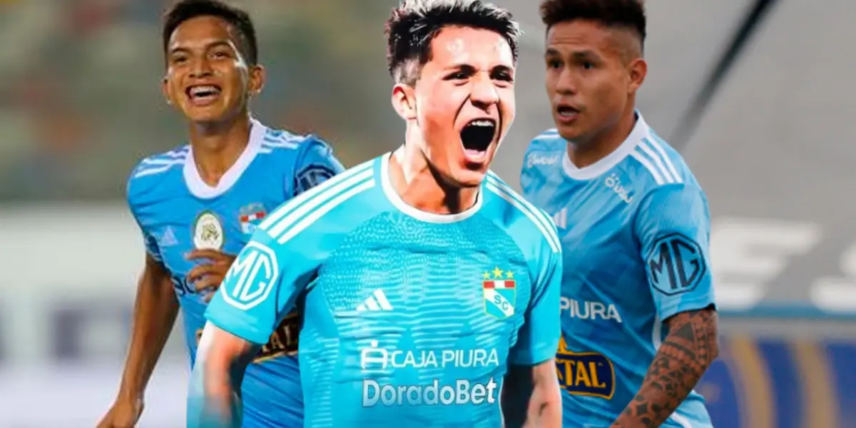 Catriel Cabellos - Martín Távara - Jesús Pretell (Foto: Club Sporting Cristal)