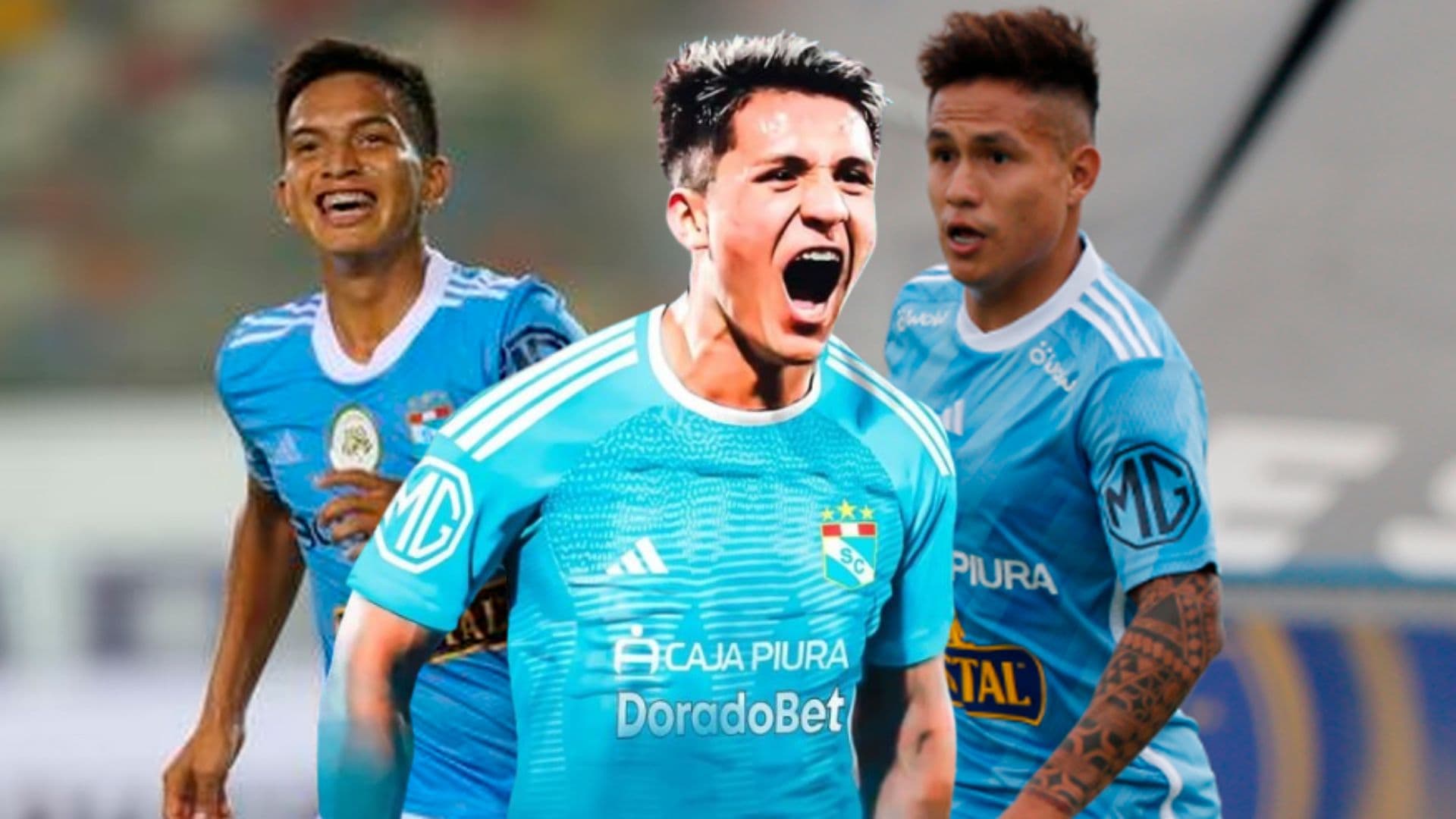 Catriel Cabellos - Martín Távara - Jesús Pretell (Foto: Club Sporting Cristal)