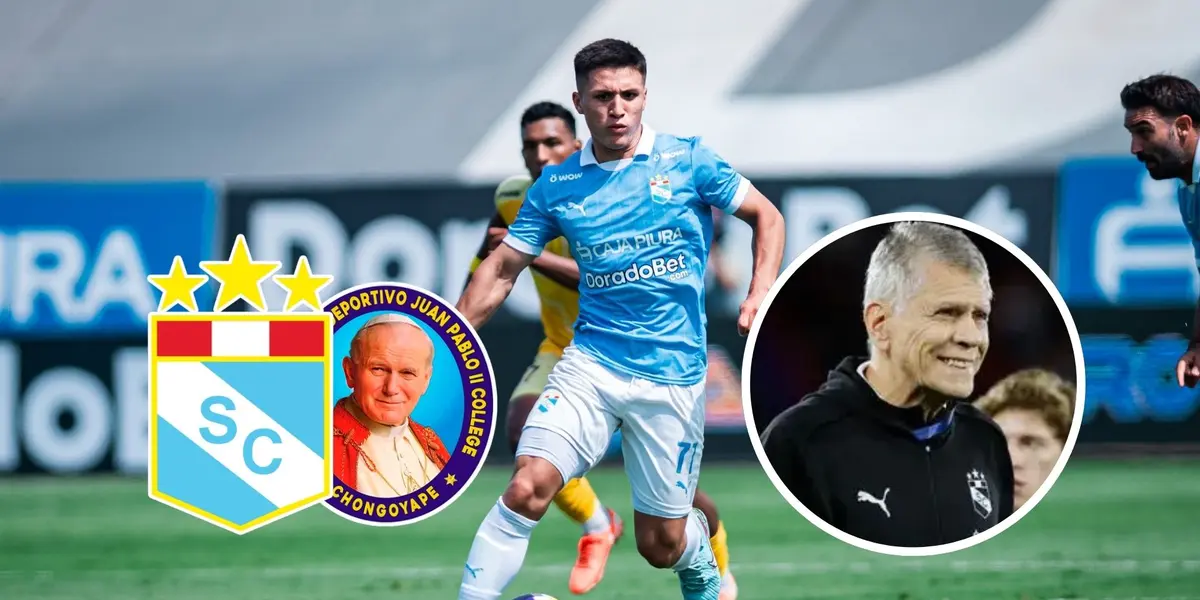 Catriel Cabellos - Paulo Autuori (Foto: X de Sporting Cristal)