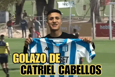 Catriel Cabellos volvió a las reservas y se mandó un golazo con Racing Club
