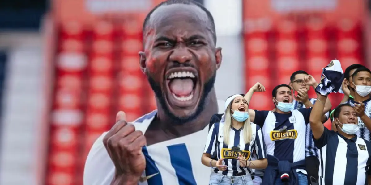 Cecilio Waterman con la camiseta de Alianza Lima.