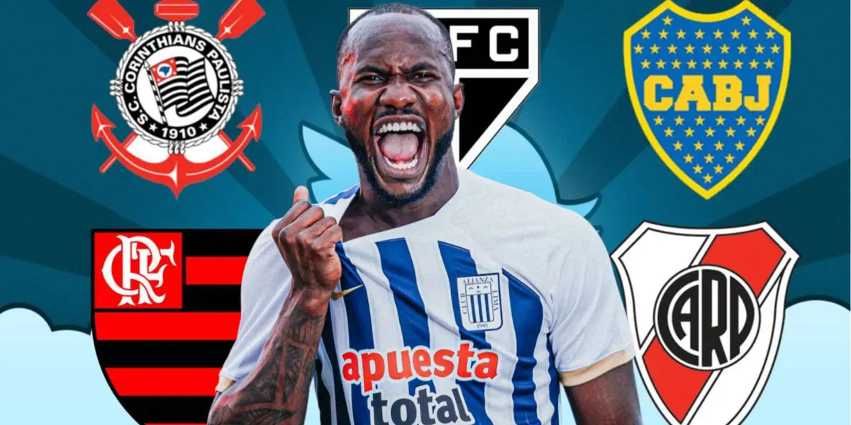 Cecilio Waterman vistiendo la camiseta de Alianza Lima